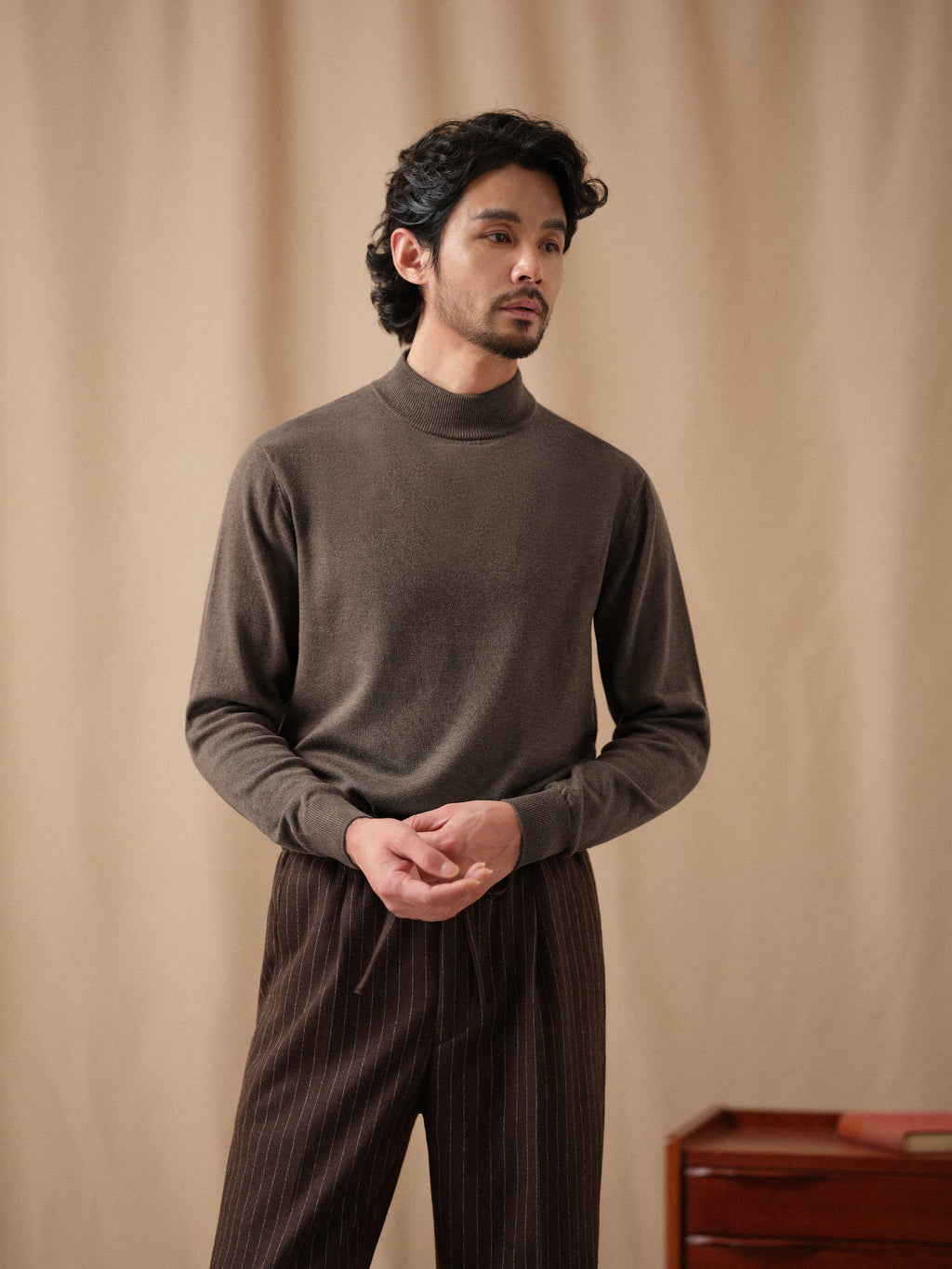 Men's 12-Gauge Lambswool Turtleneck Sweater