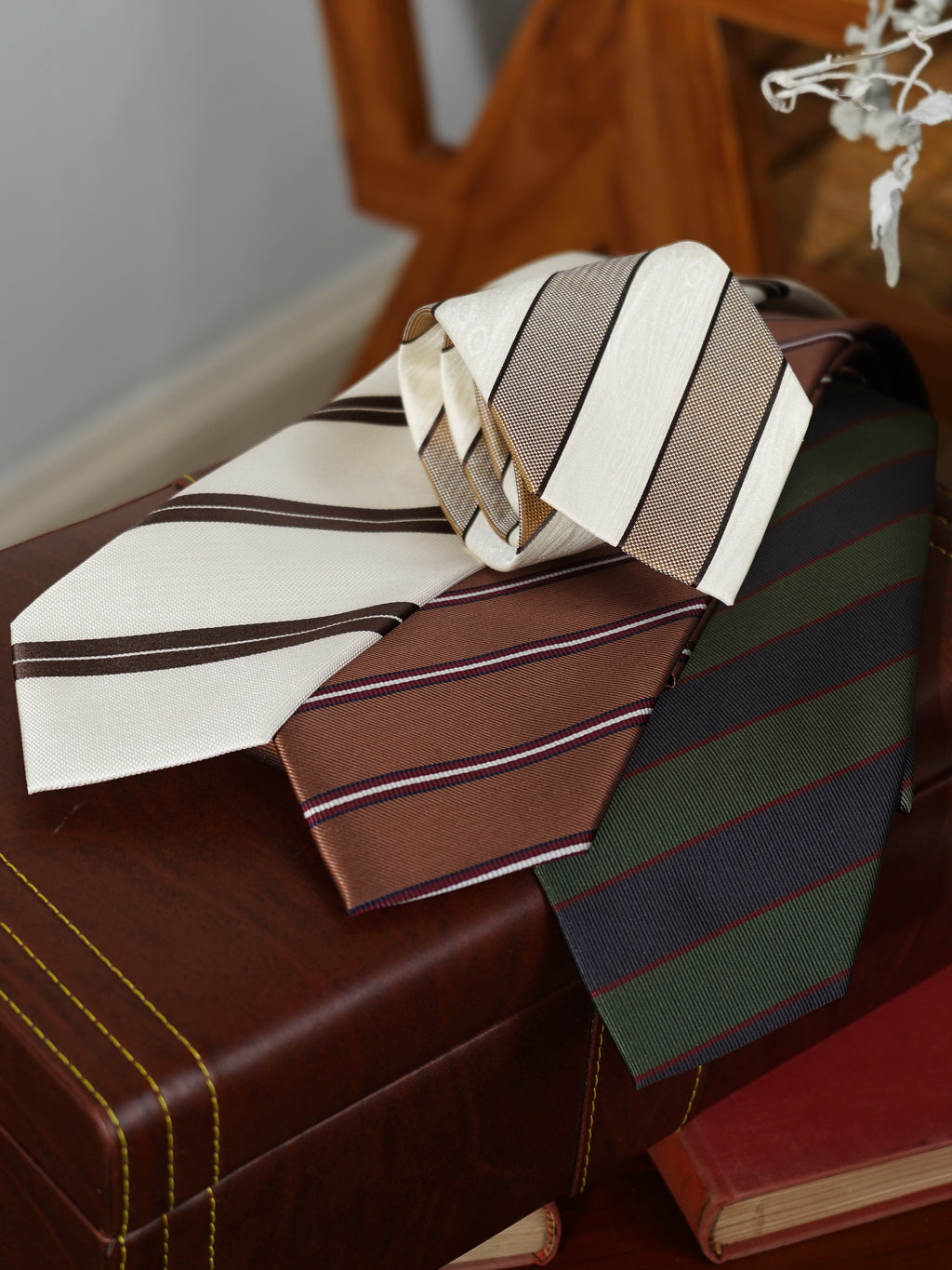 8CM Fine Twill Retro Striped Business Tie
