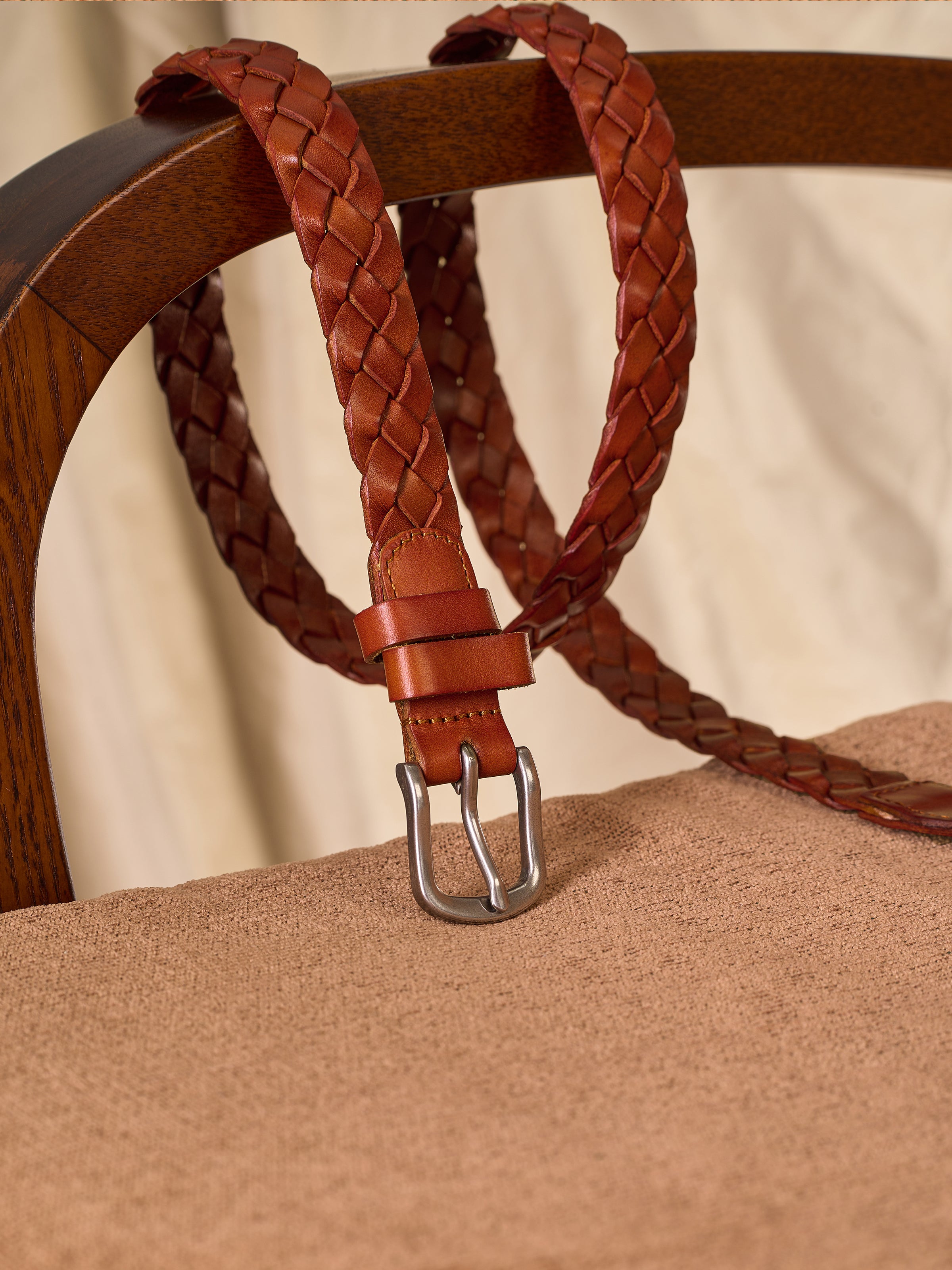 Vintage Versatile Woven Leather Belt