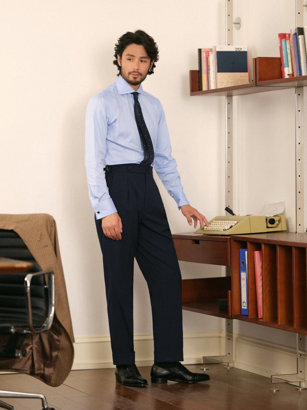 Men's Business Stripe Shirt made with Xinjiang Long-Staple Cotton