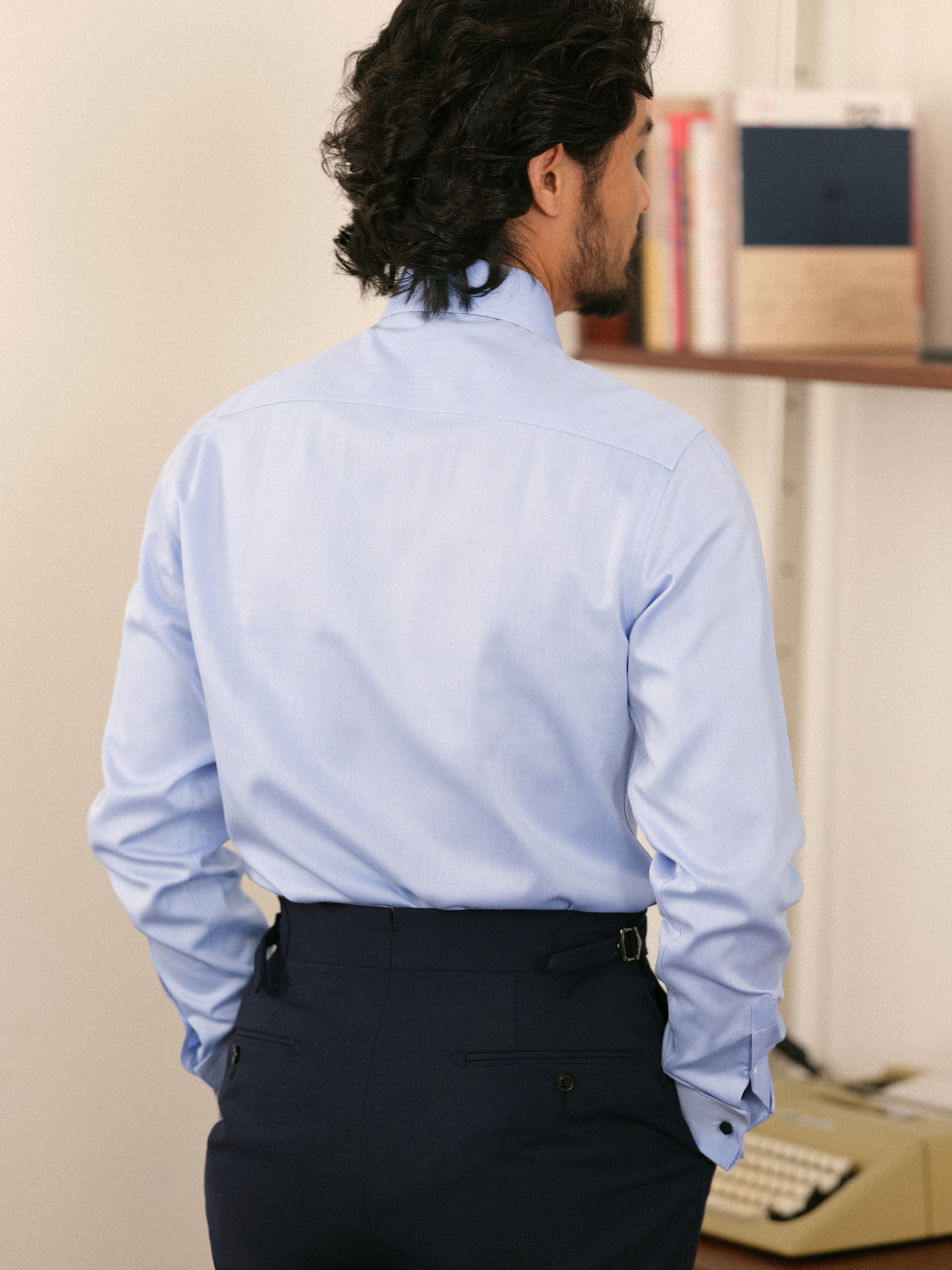 Men's Business Stripe Shirt made with Xinjiang Long-Staple Cotton