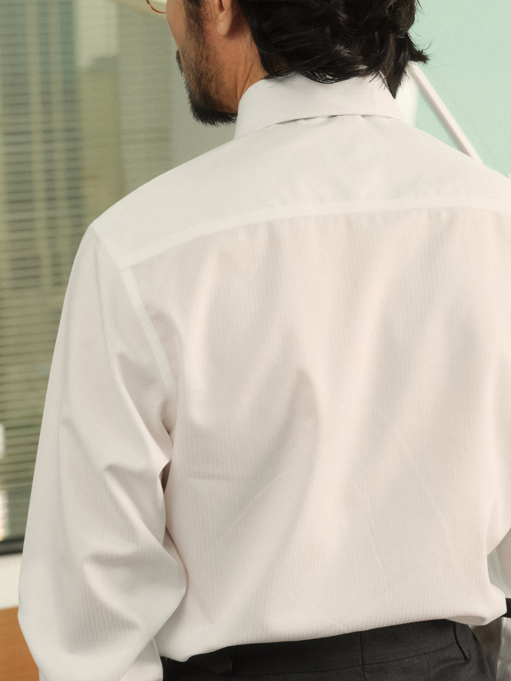 Men's Italian Long Point Collar Wrinkle-Free Shirt