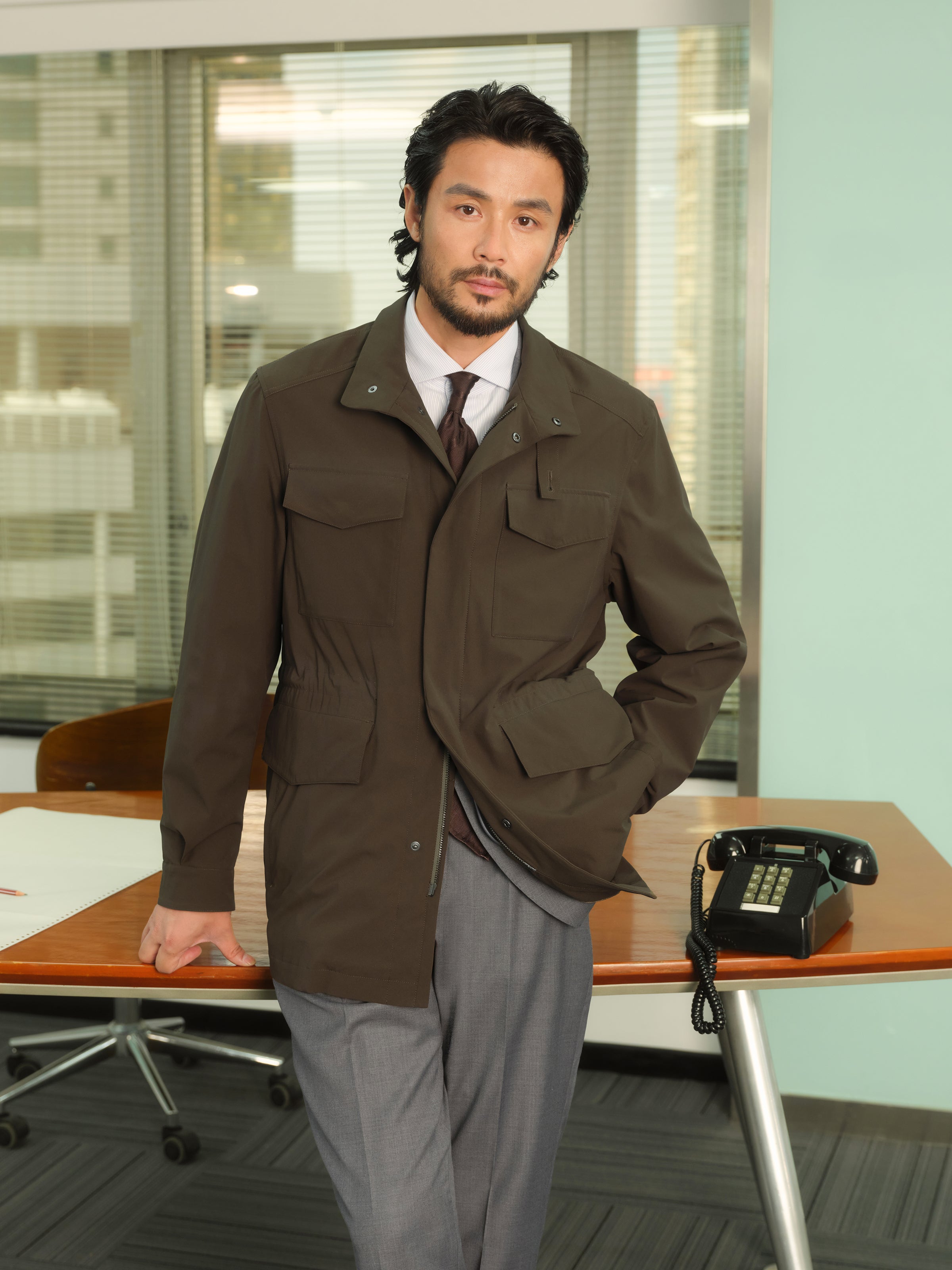 Men's Wrinkle-Resistant Durable Classic Commuter M65 Jacket