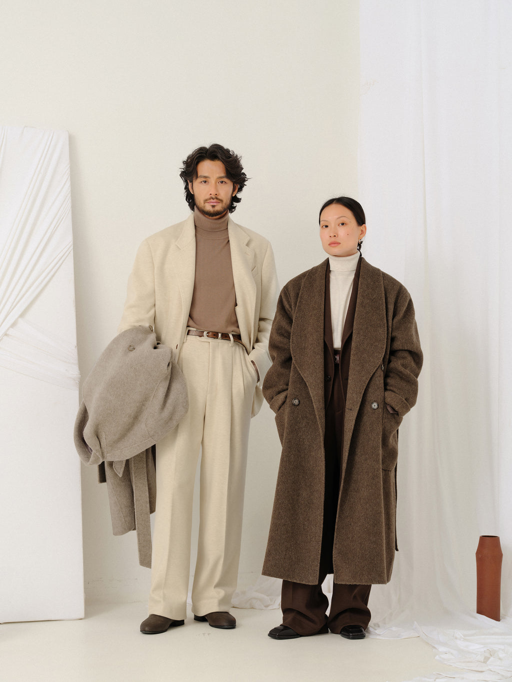 900g Heavy Shawl Collar Wool Coat