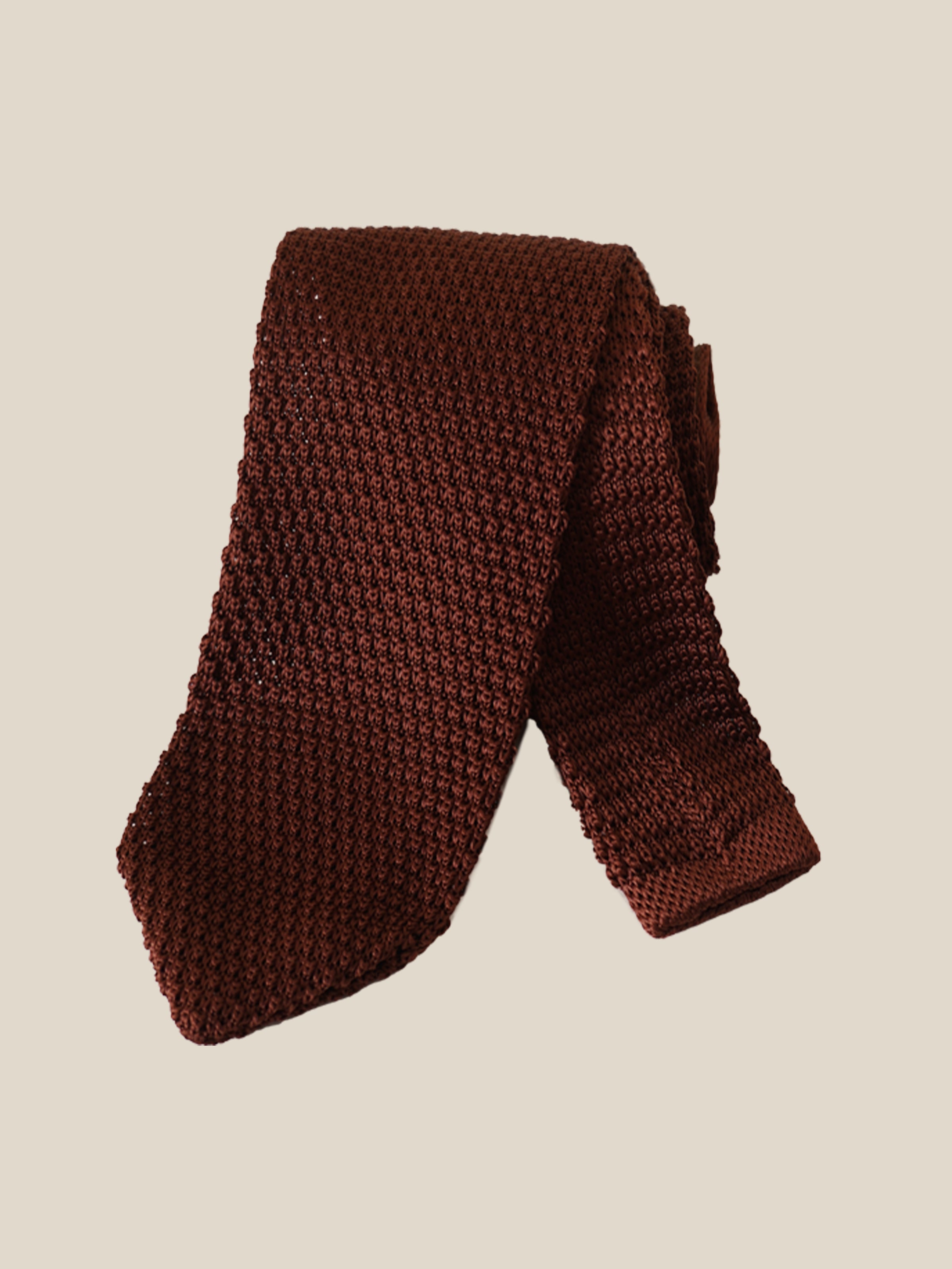 Vintage Knitted 7CM Solid Color Tie