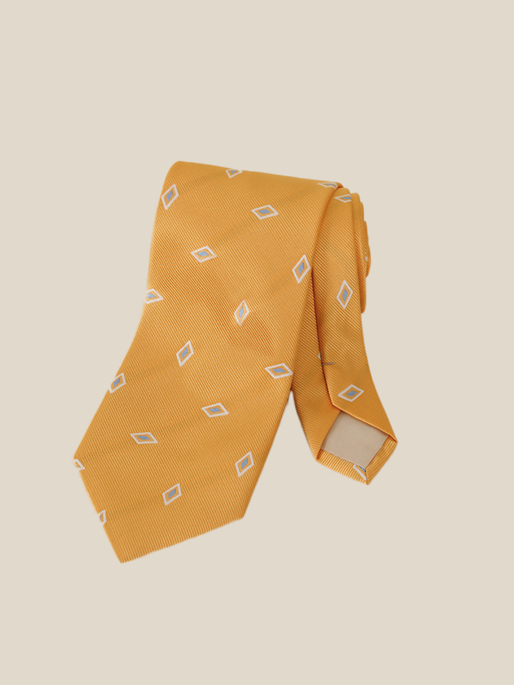 Retro 8cm Fully Lined Diamond Pattern Tie