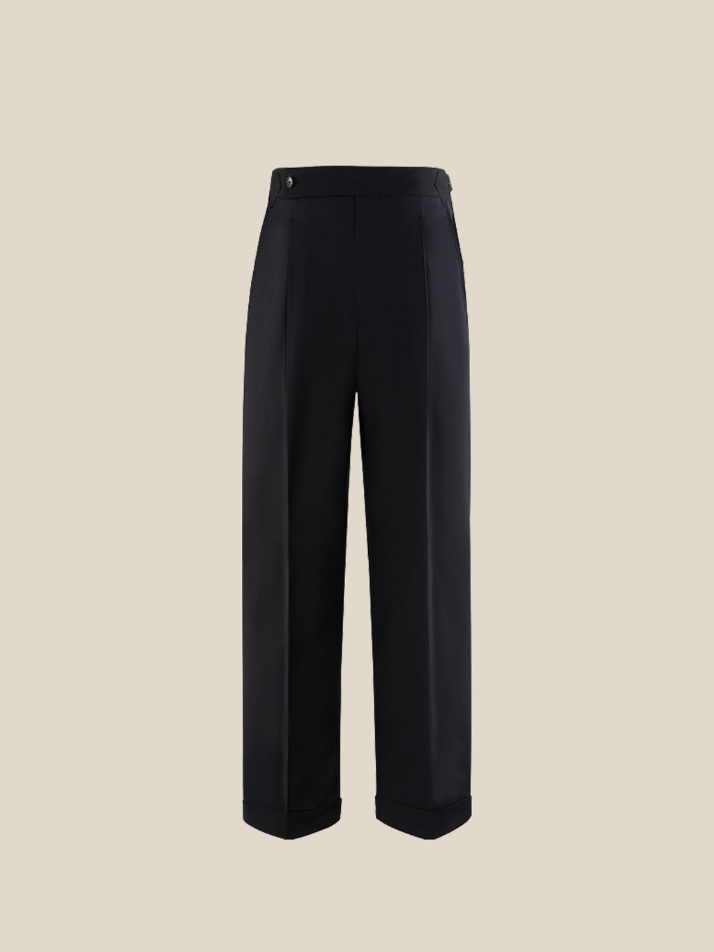 Men's 130S Italian Virgin Wool Straight Trousers