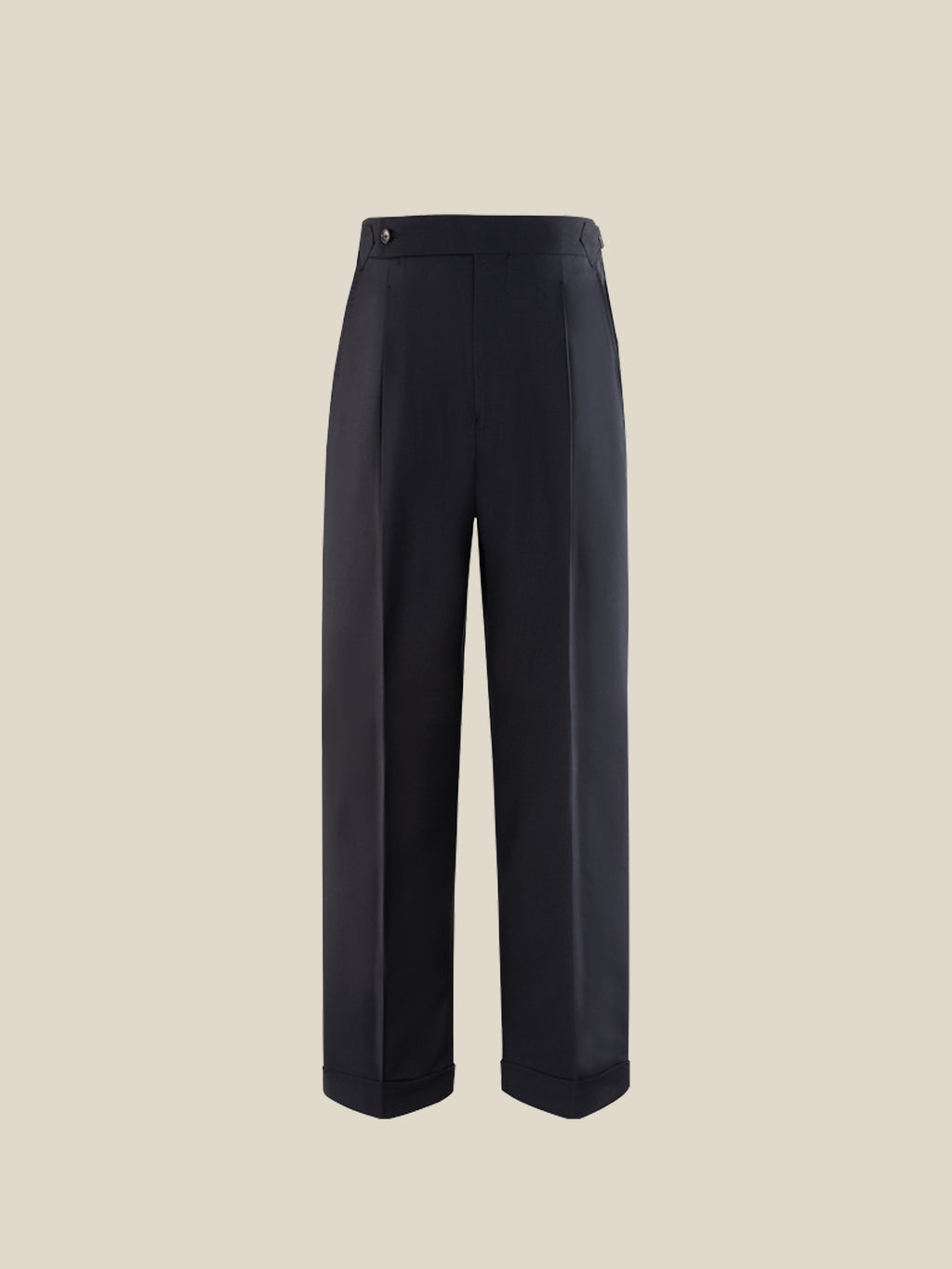 Men's 130S Italian Virgin Wool Straight Trousers
