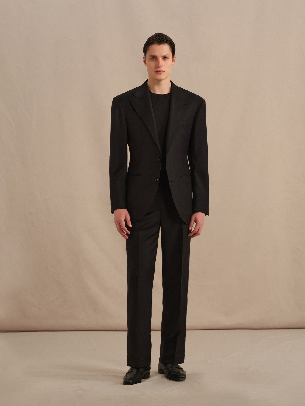 Men's 130S Italian Virgin Wool Straight Trousers