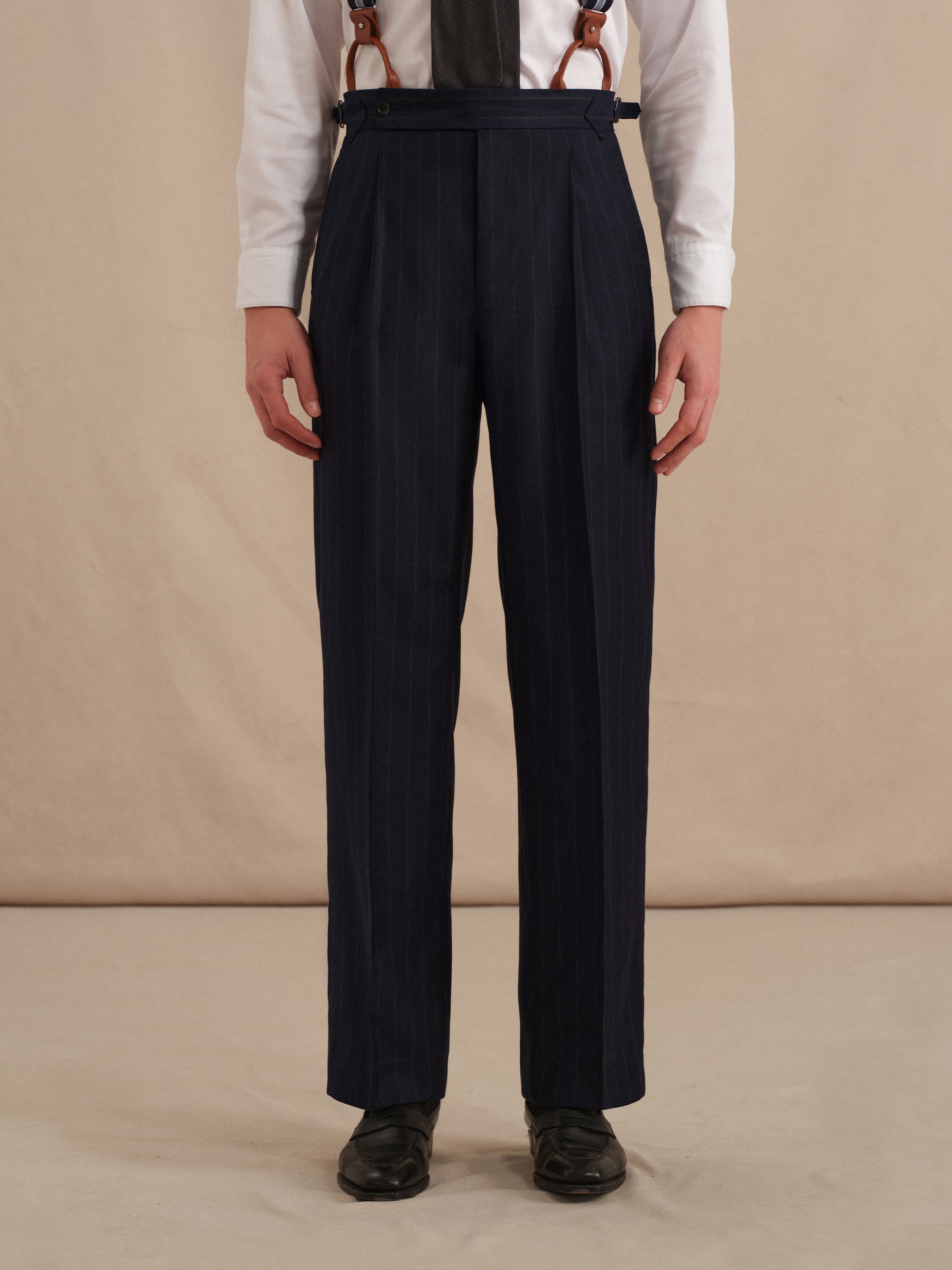 Men's 120S Wool Herringbone Suit