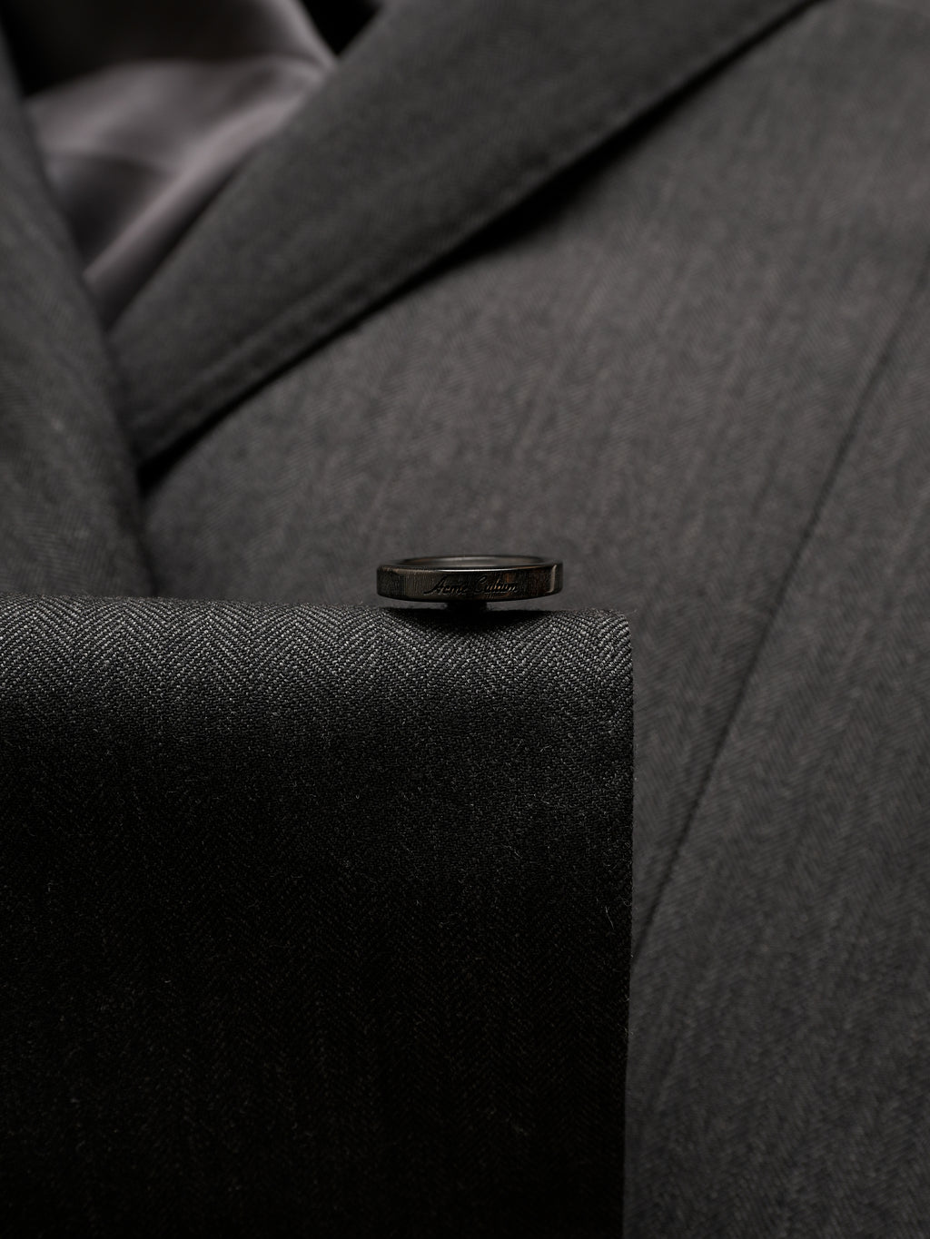 Men's High-Quality 120S Merino Wool Herringbone Suit