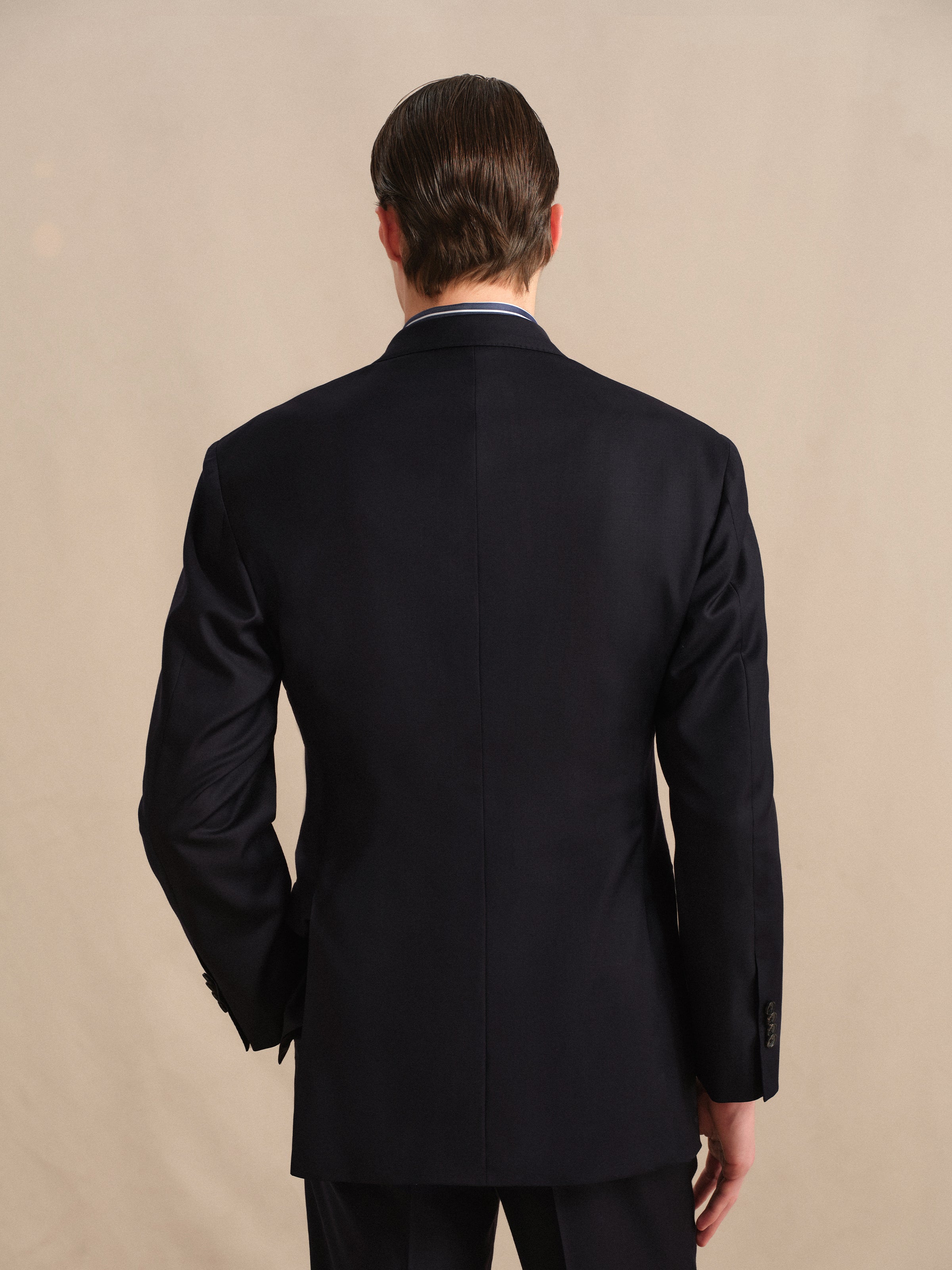 Men's 130S Italian Virgin Wool Double-Breasted Suit