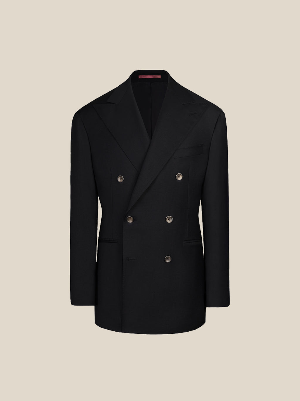 Men's 130S Italian Virgin Wool Double-Breasted Suit