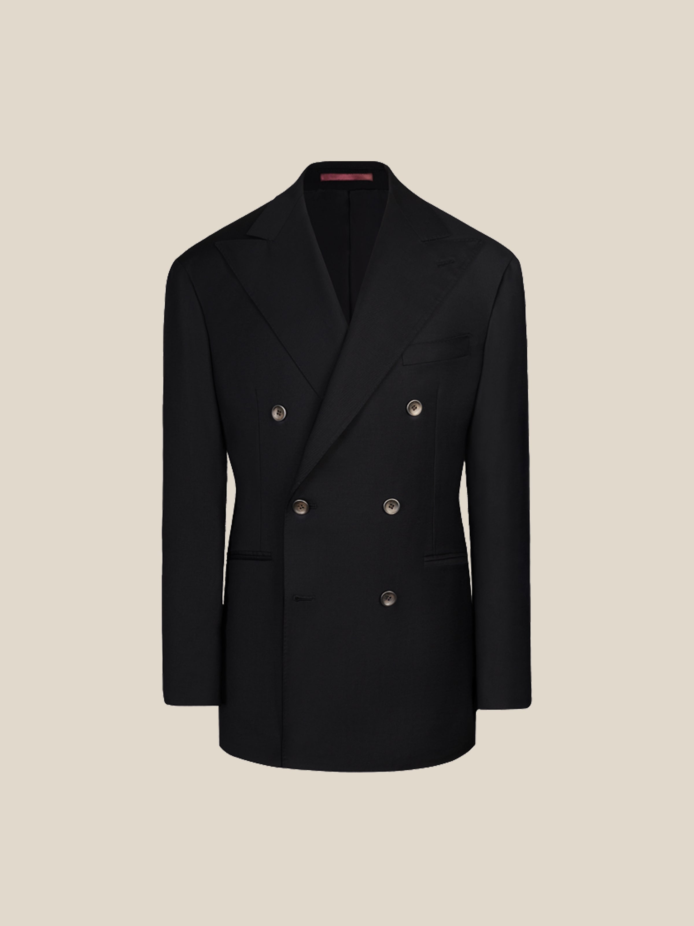 Men's 130S Italian Virgin Wool Double-Breasted Suit