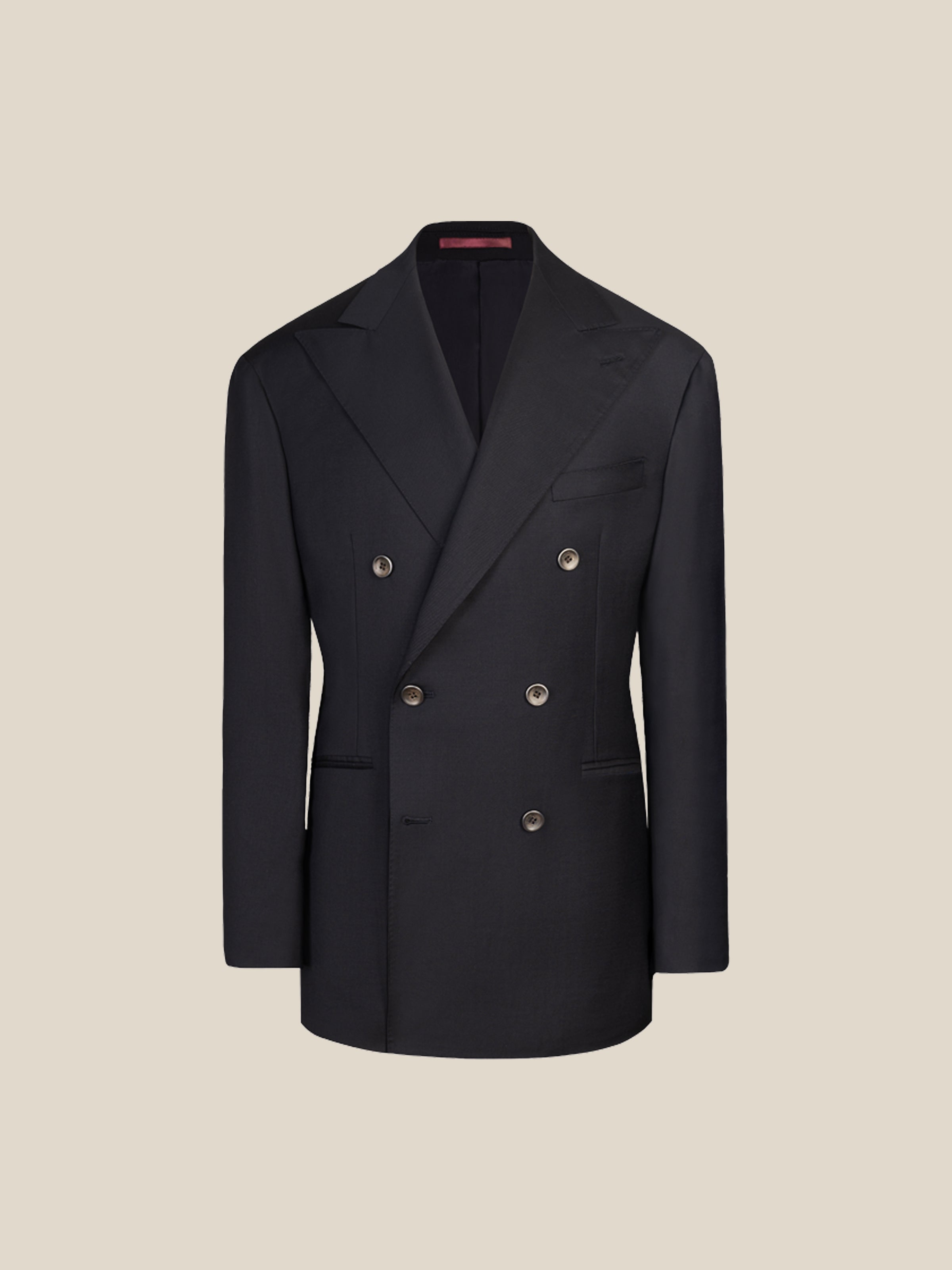 Men's 130S Italian Virgin Wool Double-Breasted Suit