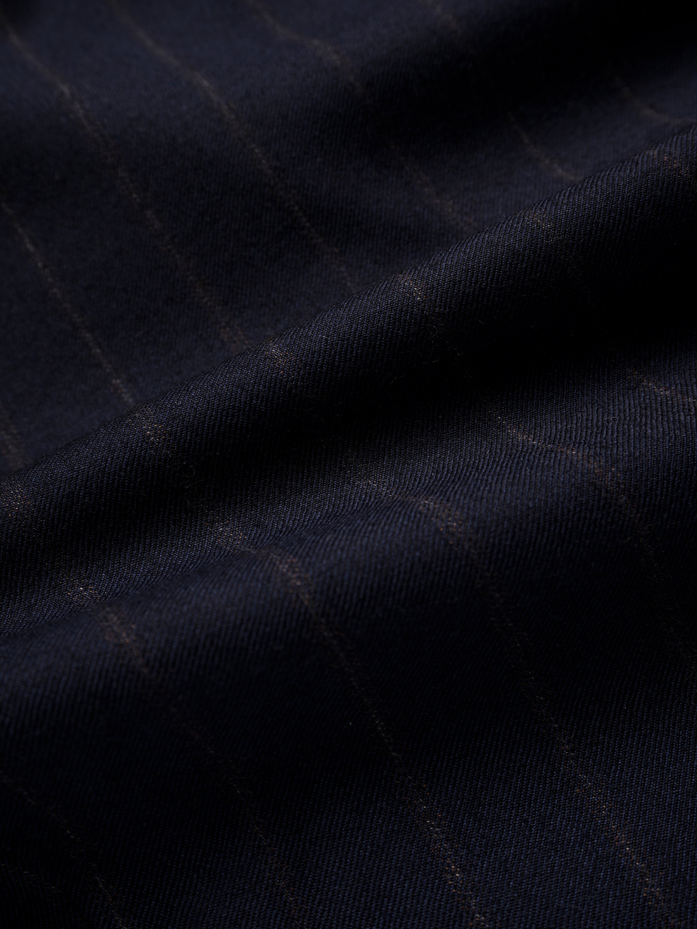 Men's Worsted Virgin Wool Striped Double-Breasted Suit