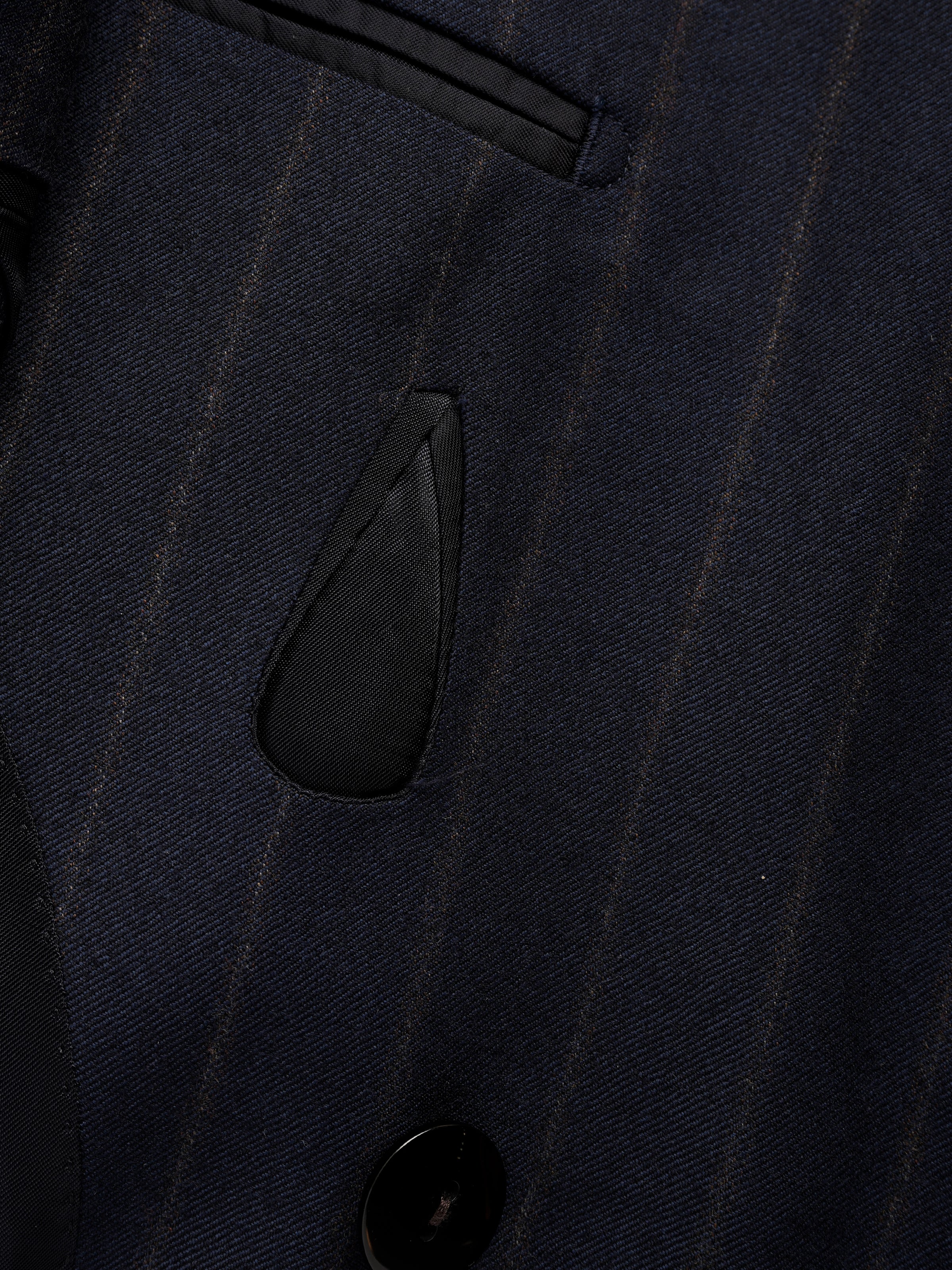 Dark Grey Herringbone Blazer