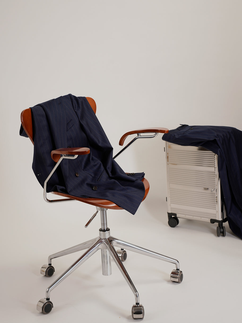 Dark Grey Herringbone Blazer