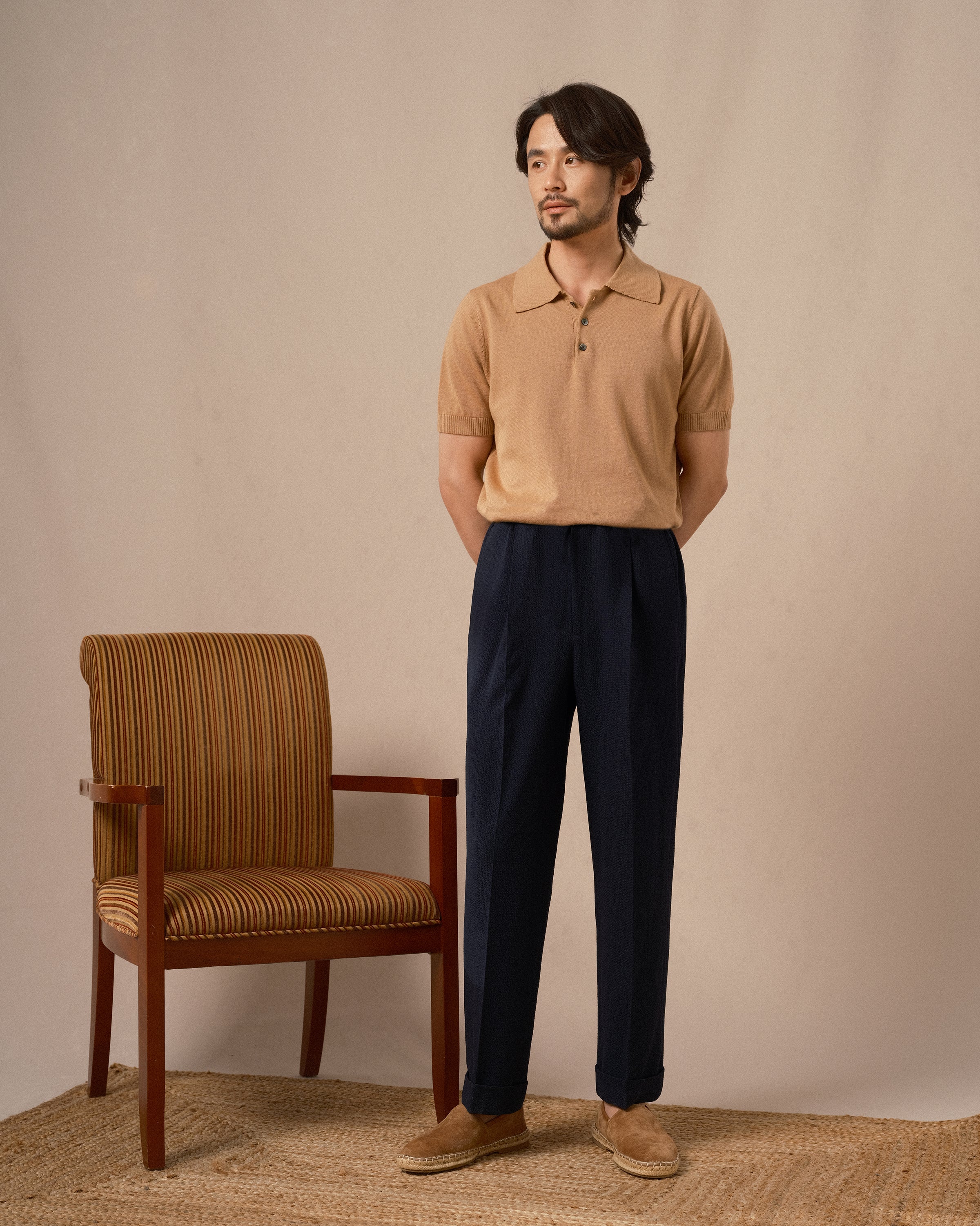 Men's Italian Style Bubble Gauze Trousers