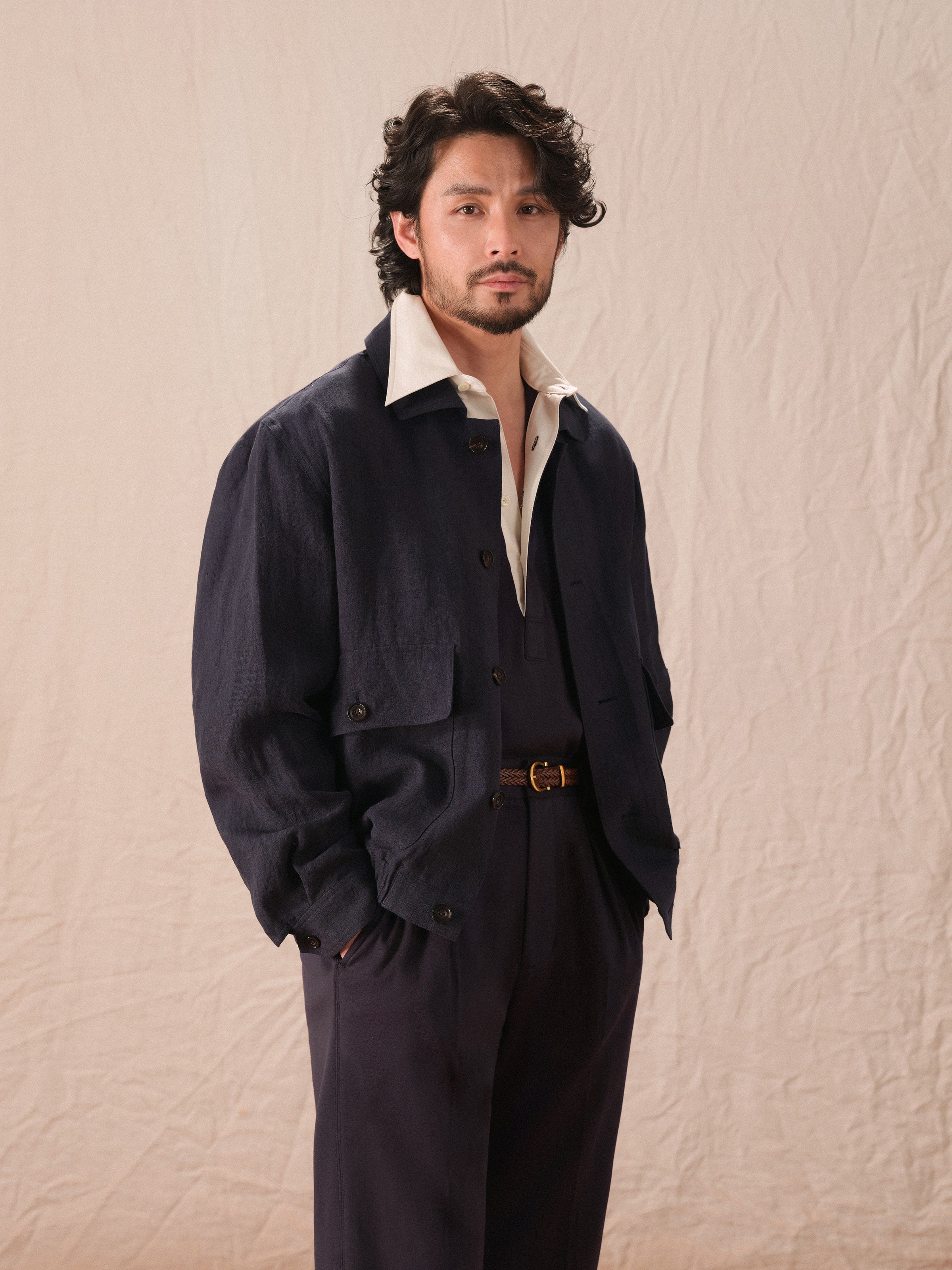 Men's Retro Tennis Style Relaxed A2 Bomber Jacket