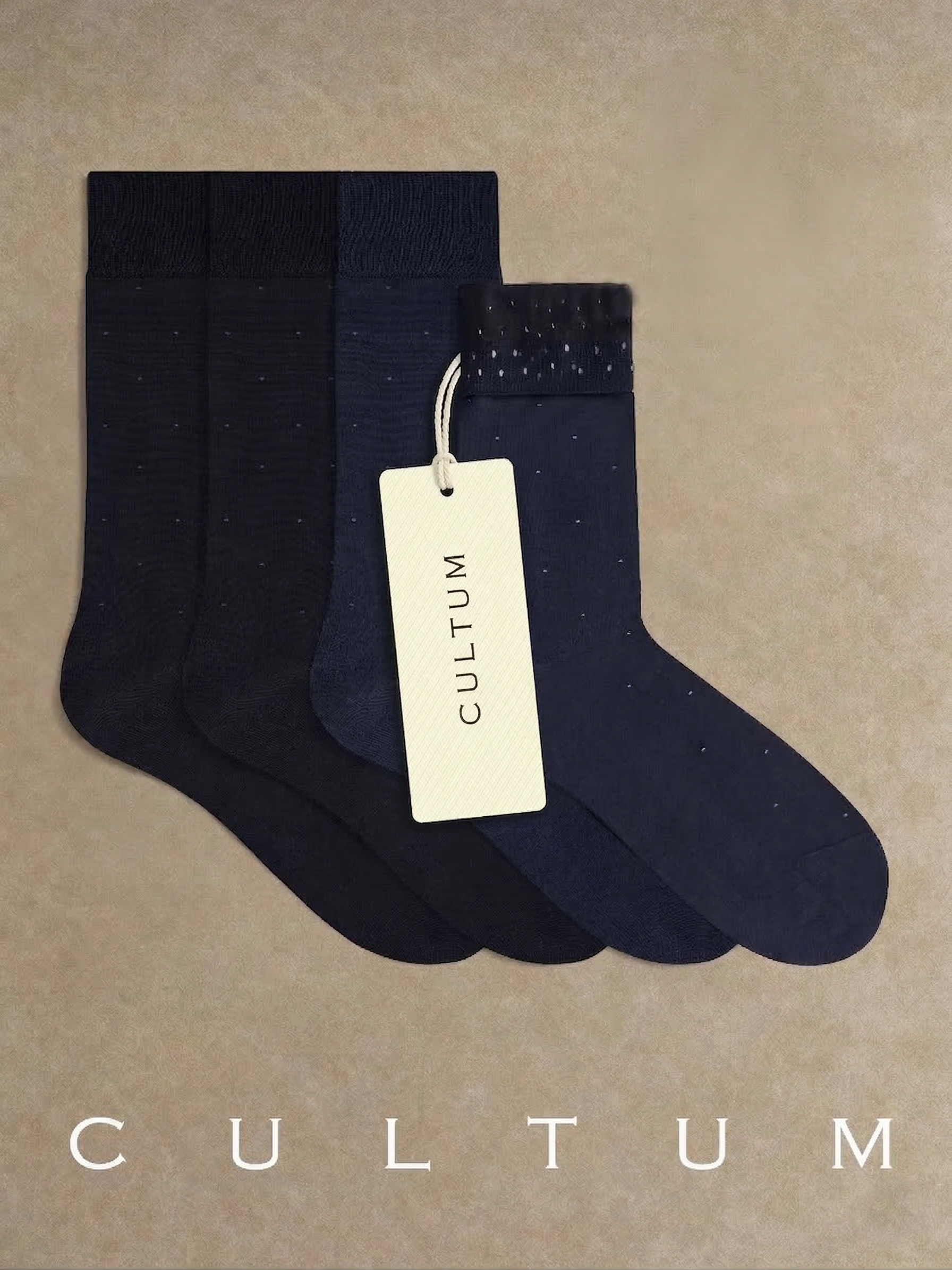 CULTUM The No-Slip Mercerized Dress Sock