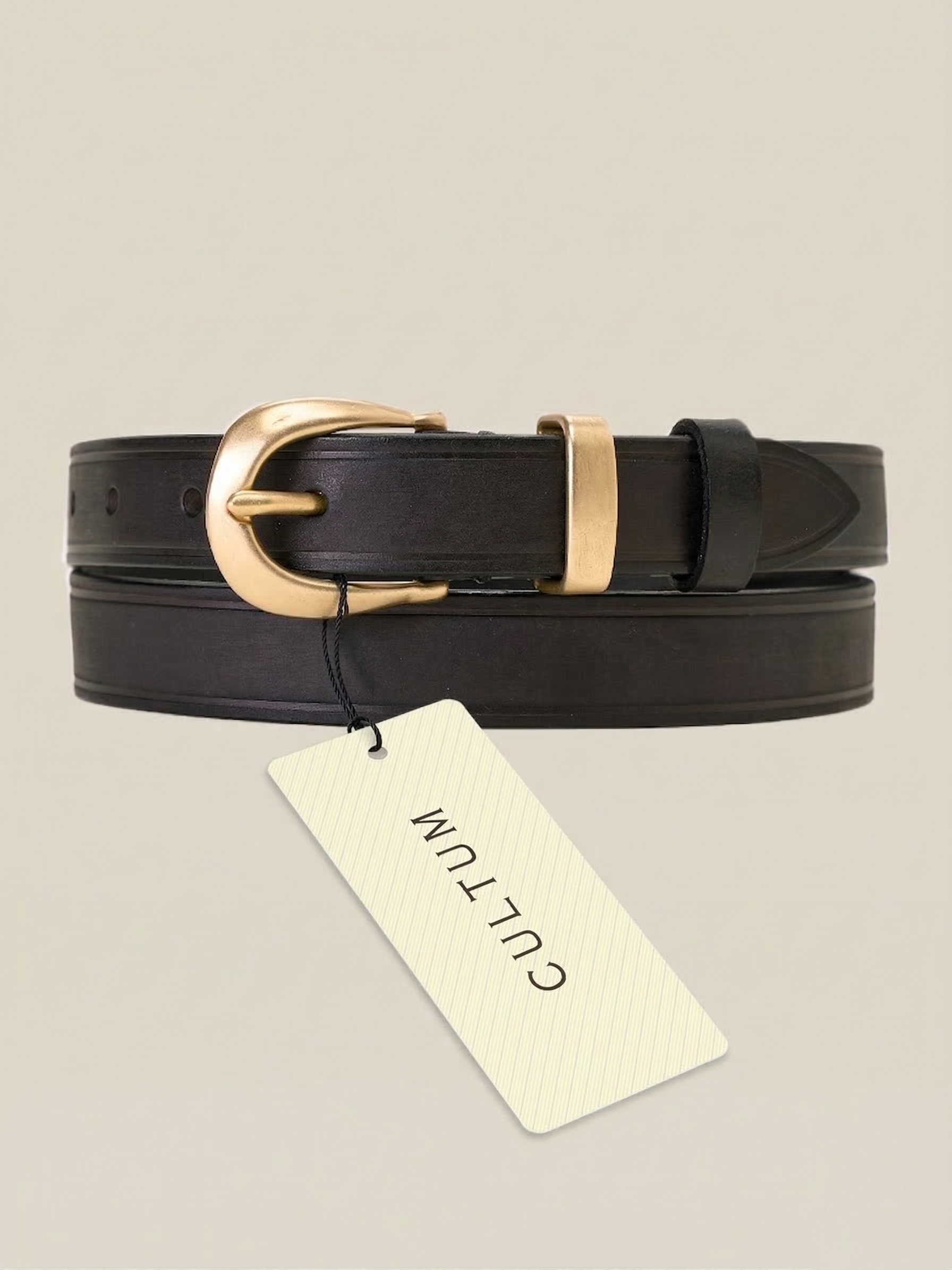 CULTUM Vintage Versatile Copper Buckle Leather Belt
