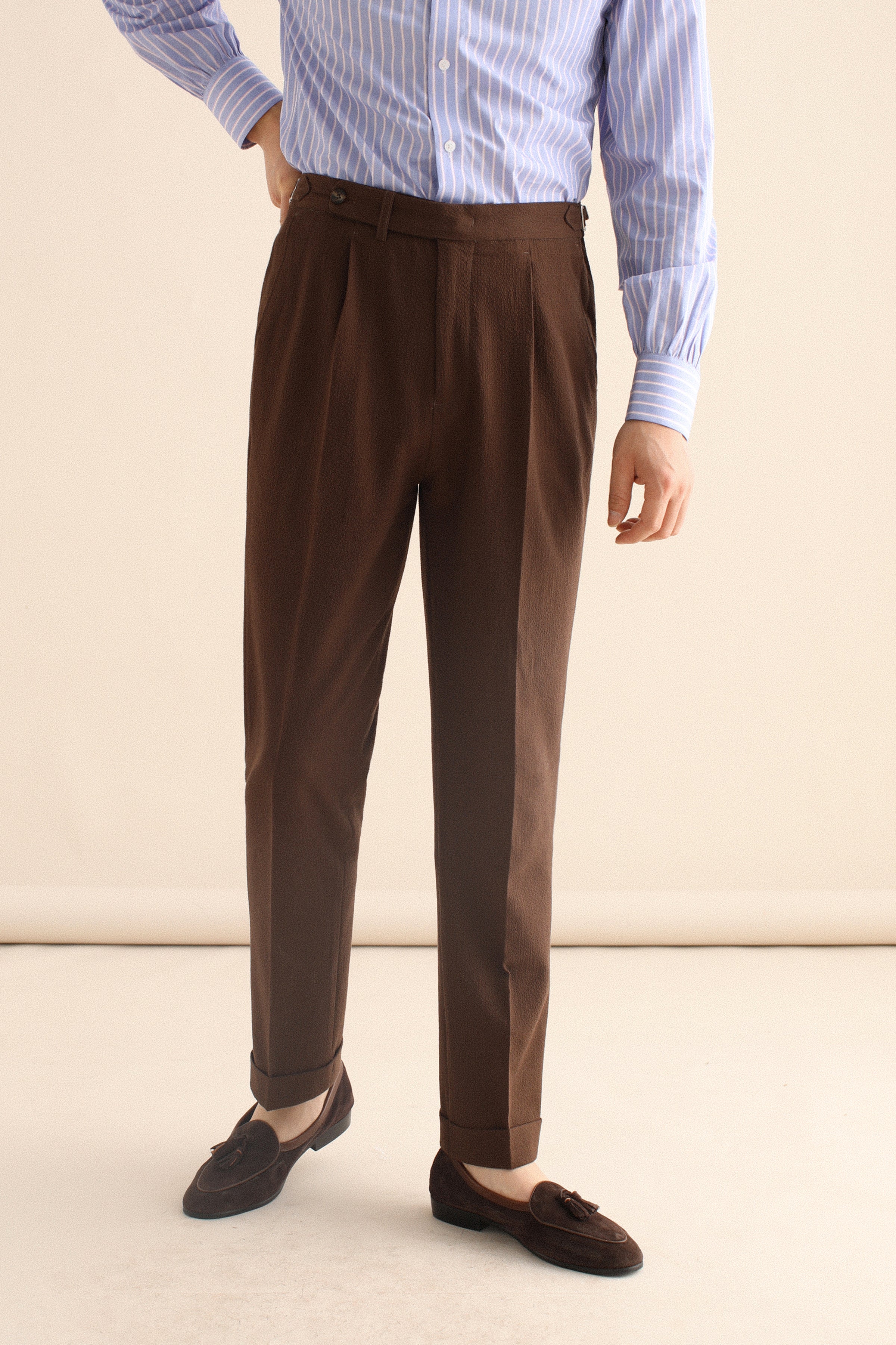 Men's Italian Style Bubble Gauze Trousers