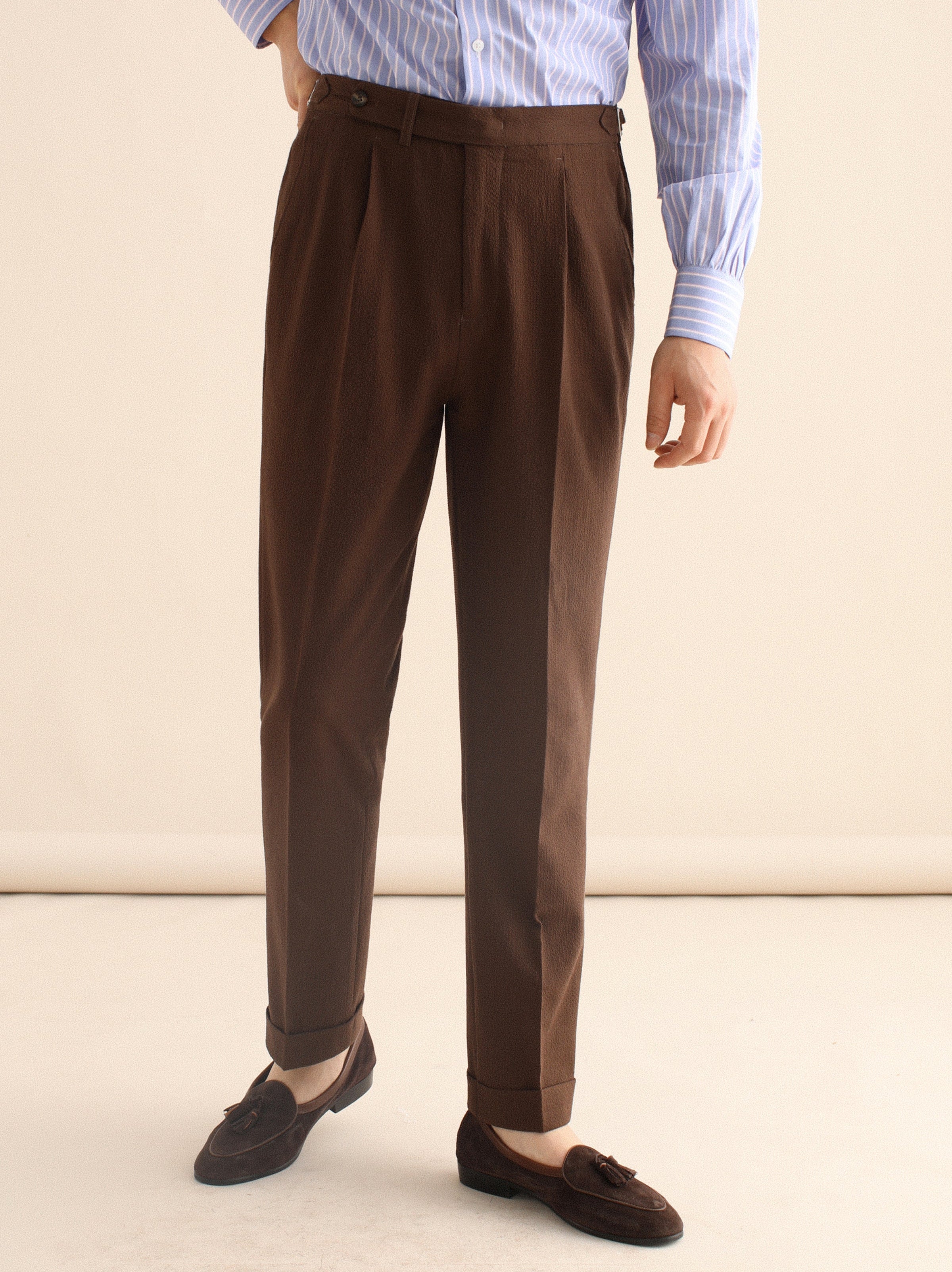 Men's Italian Style Bubble Gauze Trousers
