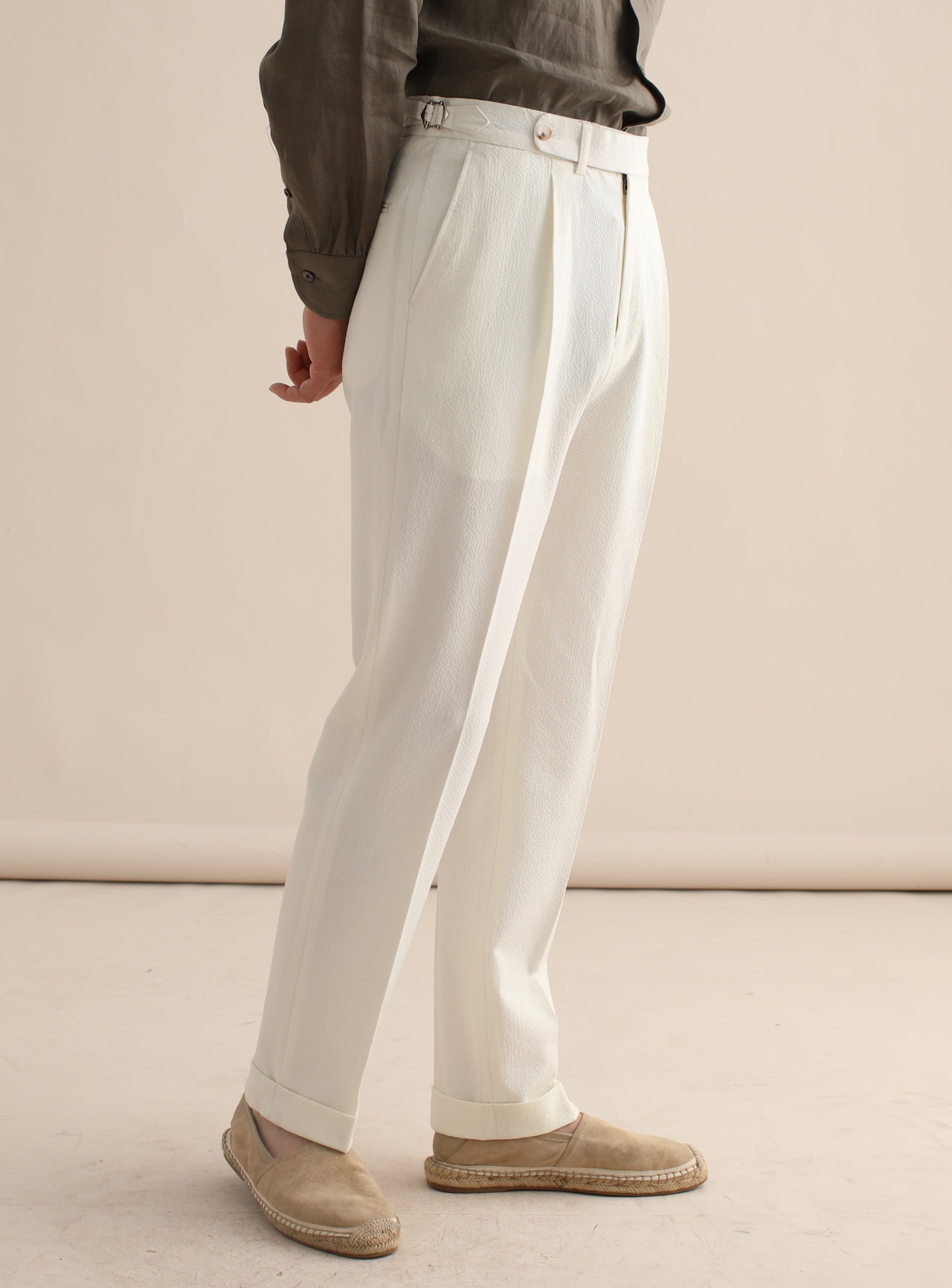 Men's Italian Style Bubble Gauze Trousers